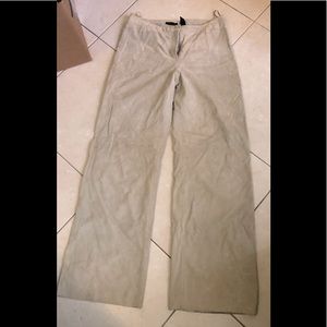 Suede pants - Cream Color